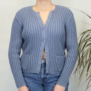 Vintage Ribbed Cardigan